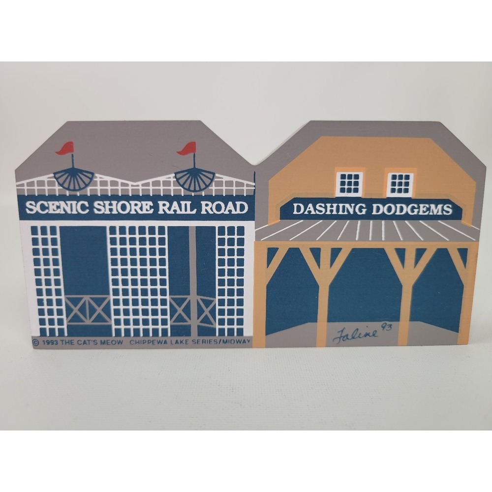 Cat's Meow Chippewa Lake Midway Series‎ Carnival House Collectible 1993